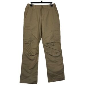 VertX VTX1050 Series Tactical Pants‎ Womens 10/34 Cargo Cotton Stretch Tan Zip